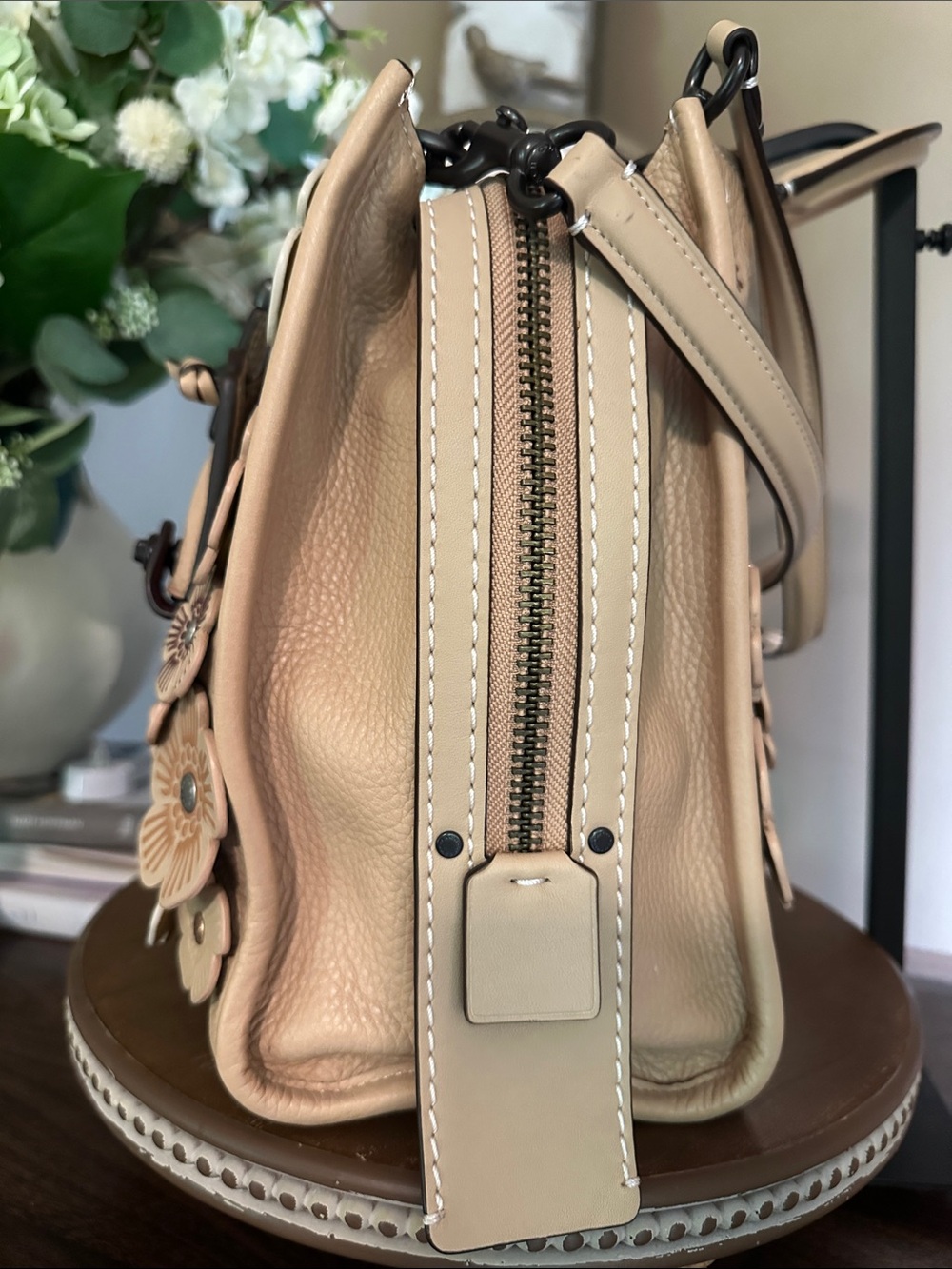 Coach 1941 Rogue 31 Bag with Tea Rose Appliqué | Beechwood - Picture 7 of 17